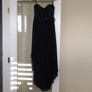 Forever 21 Sequin Chiffon Hi-Low Dress